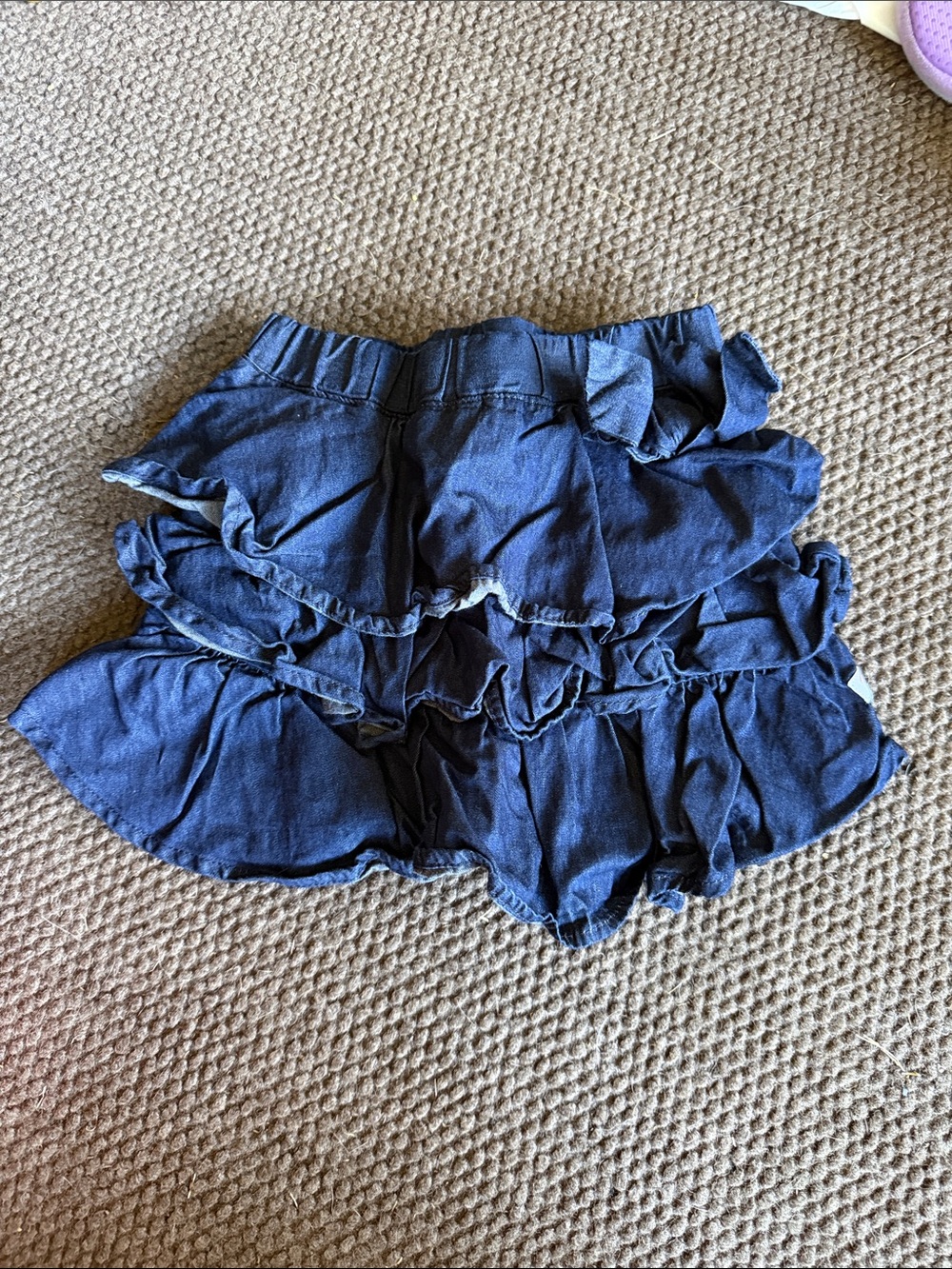 Ruffle Butts Navy Tiered Ruffle Skort
